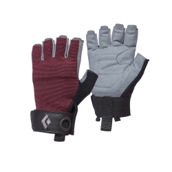 Black Diamond Crag Half Finger Gloves Bordeaux Women's